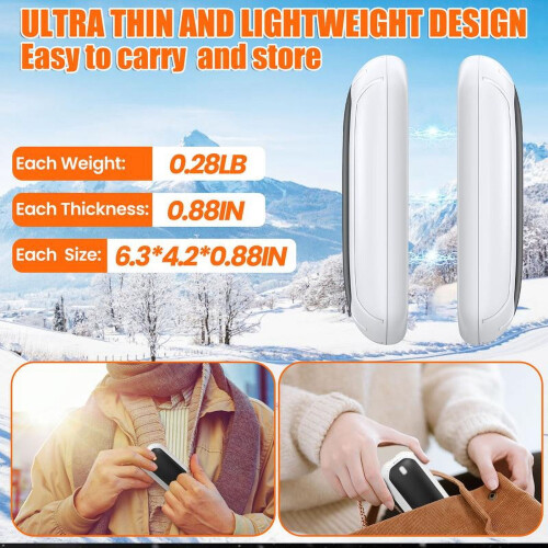 Rechargeable Hand Warmer Double-Sided 12H Heat 1