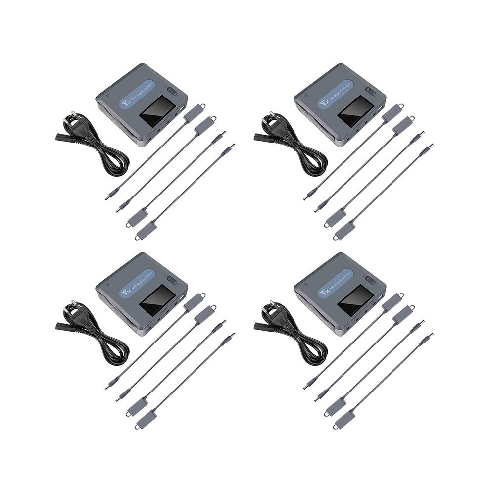 Photos - Other for Computer 4X 6 in 1 Digital Display Battery Charger for 3 Drone Battery Charging Hub Fast Battery Charger EU Plug