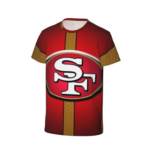 Νεανικό κοντομάνικο μπλουζάκι 49ers για λάτρεις των σπορ 2