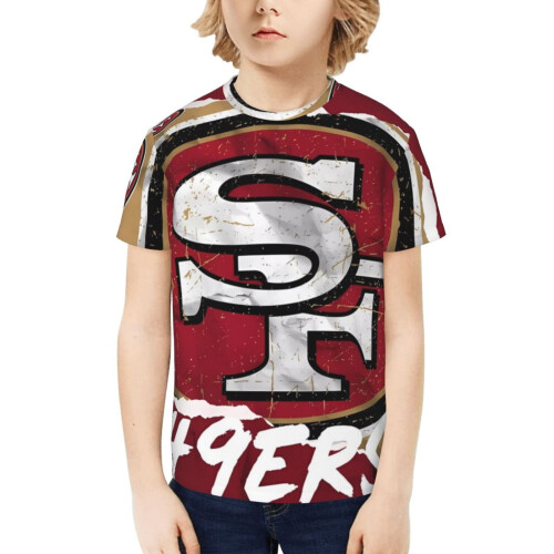 Νεανικό κοντομάνικο μπλουζάκι 49ers για λάτρεις των σπορ