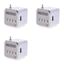 3X TD-V26 Altoparlante Portatile con Supporto per Scheda TF, Radio FM, Lettore Musicale Stereo AUX, Altoparlante