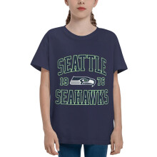 Léine Gearr-Mhuinchillí Seahawks do Pháistí Lógó Peile Pacáiste 1
