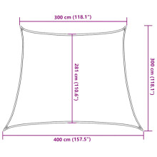 vidaXL Sunshade Sail Patio Awning Canopy 160 g/m² Trapezium Blue 3/4x3 m HDPE