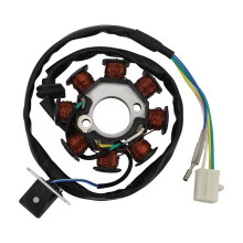 Motorcycle 8 Poles Full-Wave Magneto Stator Coil Generator for SPACY 100 SCR100 2003 2004 2005 2006 2007