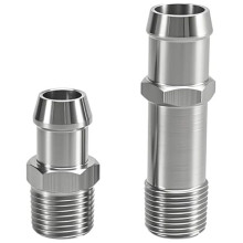 2Pcs Heater Hose Fittings,5/8in Intake Fitting 3/4in Water Pump Fitting for Block for Chevy Engines 283 305 307 350 400