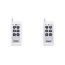 2X 433MHz Wireless Remote Control, Long Range 1000m, Learning Code 1527, for Water Pumps, Tubular Motors, Lamps