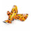 Sandee Kids Shin Guards (Junior) Camo Orange 2