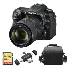 Nikon D7500+Af-S 18-300Mm F3.5-6.3G Ed Vr Dx+64Gb kortti+laukku+kortinlukija