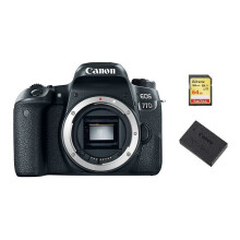 CANON EOS 77D runko + 64 Gt SD-kortti + LP-E17 akku