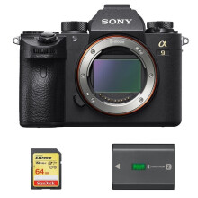 SONY A9 Body + 64GB SD-kortti + NP-FZ100 akku