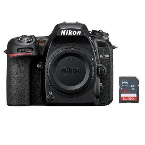 Nikon NIKON D7500 Runko + 16GB SD-kortti