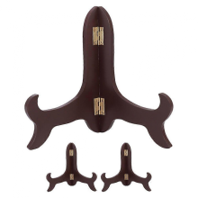 Lot de 3 présentoirs en bois pour assiettes, idéaux pour la maison, parfaits pour les gâteaux et les assiettes décorativ