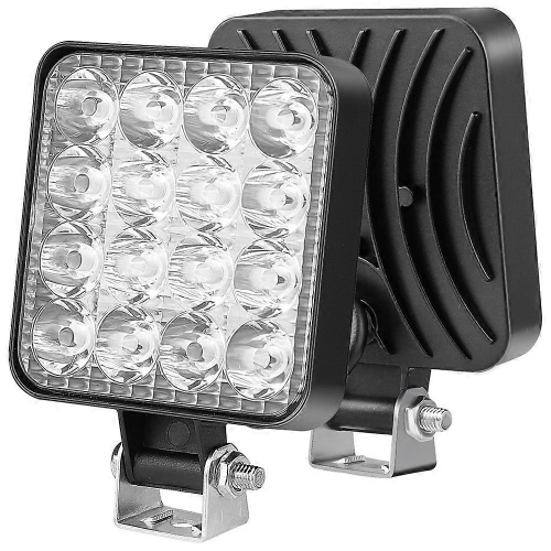 τετράγωνα φώτα εργασίας LED 48W 16 ιντσών, αδιάβροχα, ανθεκτικά στη σκό 2