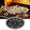 Θερμόμετρο BBQ για καπάκι ψησταριάς, ανθεκτικό μέταλλο, ακριβής ένδει 5