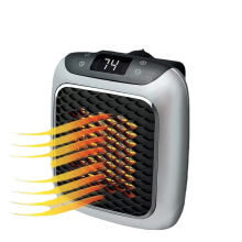 Mini Fan Heater with Remote Control, 800W Electric Socket Heater, Compact Portable Heating for Home and Office, AU Plug