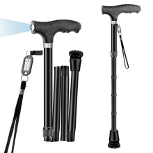 Folding Walking Stick with Light, Foldable Walking Sticks for Men & Women Seniors Walking Aids Collapsible, WHBYV
