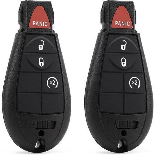 Télécommande de remplacement pour voiture, télécommande d'entrée sans clé à deux boutons avec coque résistante