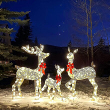 Illuminated Christmas Deer Yard Decorations, Christmas Reindeer[hsf]
