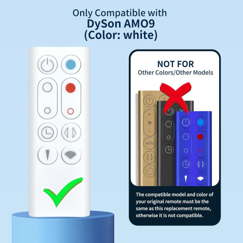 Replacement Remote Control for AM09 Fan Heater, Portable Infrared Controller with Full Function Buttons 1