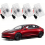 τεμάχια φώτα λακκούβας για Tesla Model 3 Y 2026 2025-2016, λογότυπο T με γράμματα 1