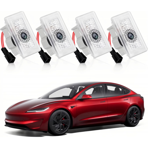 τεμάχια φώτα λακκούβας για Tesla Model 3 Y 2026 2025-2016, λογότυπο T με γράμματα