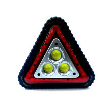Triangle de signalisation LED portable, rechargeable par USB, 4 modes d'éclairage, lampe de sécurité compacte pour les i