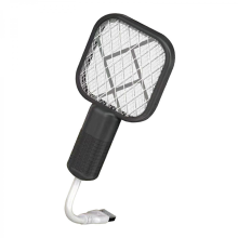 Raquette anti-mouches électrique USB pour les rassemblements en extérieur, tue-mouches portable et rechargeable avec fil