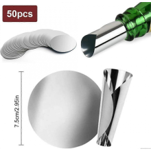 Lot de 50 disques verseurs à vin anti-gouttes, becs verseurs en papier absorbant pour un service propre et sans éclabous