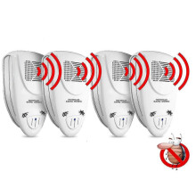 Lot de 4 répulsifs à ultrasons anti-cafards pour la lutte antiparasitaire intérieure, aide à réduire rapidement le nombr