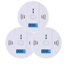 3er-Pack ultraempfindlicher Kohlenmonoxidmelder mit 85 dB lautem Alarm und LED-Blitzlicht für den Notfalleinsatz in Haus