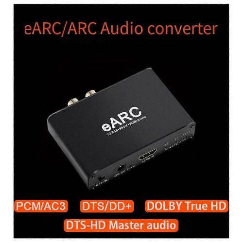 Μετατροπέας HDMI eARC ARC Audio Extractor 192kHz, Προσαρμογέας eARC σε RCA για τηλεόραση 1
