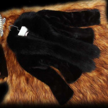 (L, White) Women's Luxurious Style Jacket Faux Fur Plush Short Coat For Winter