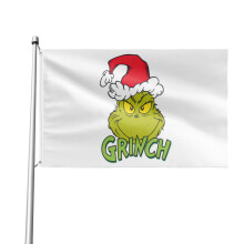 Grinchmas Outdoor Flag 3x5 ft Double-Sided