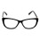 Women's acetate cat-eye reading glasses gold accent 3