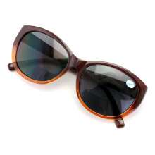 Women's bifocal reading sunglasses vintage cat-eye +3.50
