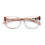 Women's acetate cat-eye reading glasses gold accent 1