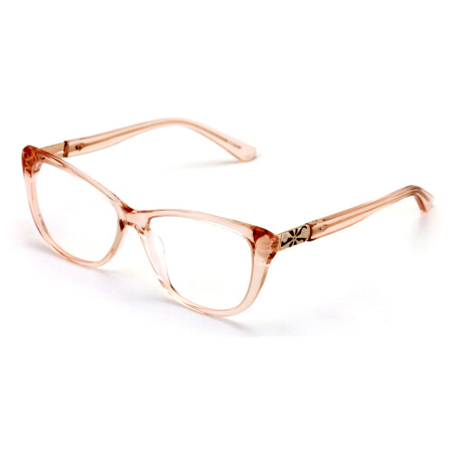 Women's acetate cat-eye reading glasses gold accent 1