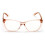 Women's acetate cat-eye reading glasses gold accent 3