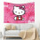 Hello Kitty tapestry pink cat wall hanging 6 ft 3