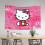 Hello Kitty tapestry pink cat wall hanging 6 ft 4