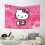Hello Kitty tapestry pink cat wall hanging 6 ft 6