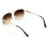 Men's metal square aviator sunglasses +1.50 3
