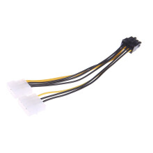 PCIe Power Converter Cable Dual 4-Pin to 8-Pin Male