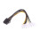 Καλώδιο τροφοδοτικού ATX για κάρτα γραφικών Molex LP4 σε PCI Express 8 ακίδων DSH2x4 ακίδων, 3