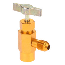 R134A can tap self-sealing refrigerant dispenser