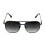 Men's Metal Square Aviator Sunglasses +2.75 2