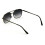 Men's Metal Square Aviator Sunglasses +2.75 3