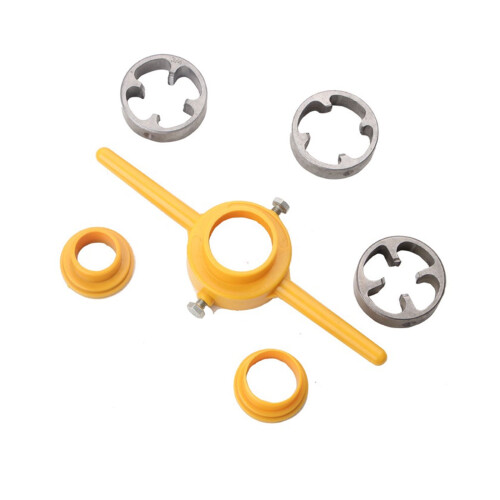 Tap and Die Set for PVC Pipe Threading 6-Piece