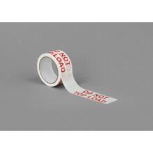 Cinta de sellado de cartón impresa 3M 371 - 2 in. x 55 yds. con letras rojas 'No apilar'