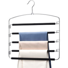 Pants Hangers Heavy Duty 5-Layer Non-Slip Swing Arm 1PC